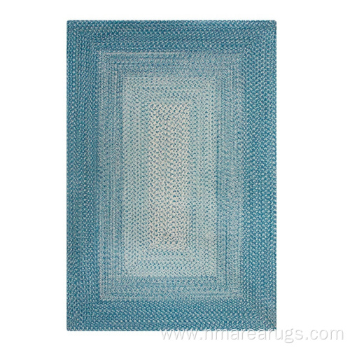 Ocen blue design PP yarn woven outdoor rugs